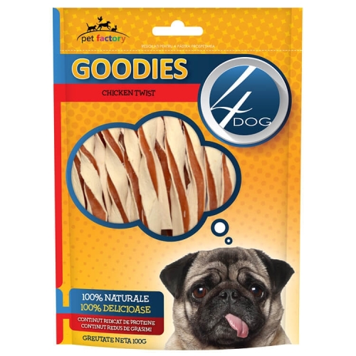 4DOG Goodies Recompense Chicken Twists 100g