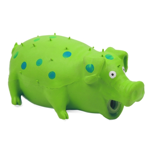 4DOG Jucarie latex pentru caini, Corp porcusor, verde mediu