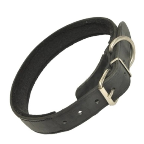 4Dog Zgarda 10/290 mm simpla neagra