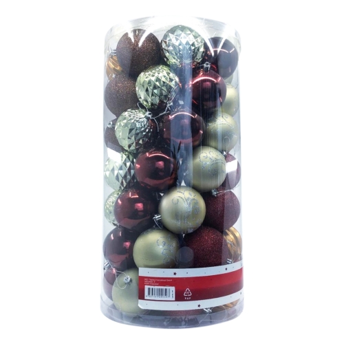 Set 50 globuri colorate , dimensiune  80 mm Tarrington House 