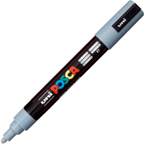 Marker UNI PC-5M 1. 8-2. 5 mm gri Posca