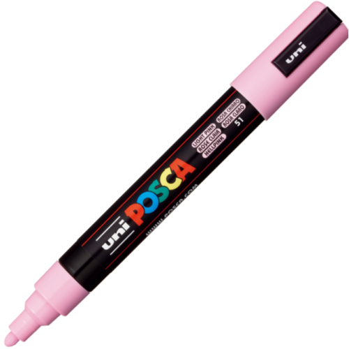 Marker UNI PC-5M 1. 8-2. 5 mm roz deschis Posca