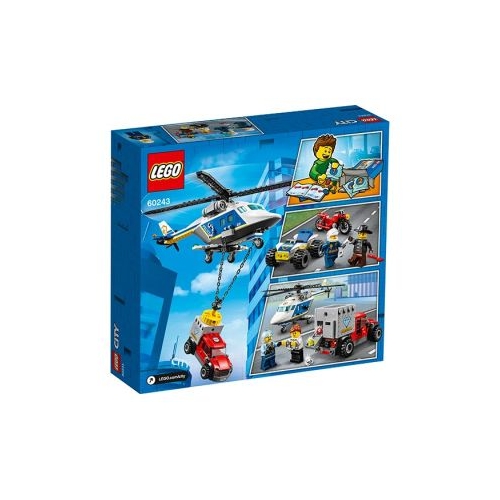 LEGO City, Urmarire cu elicopterul politiei 60243, 212 piese