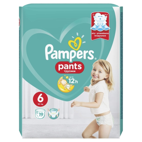 Pampers Chilot Nr. 6 Extra large 15 + kg, 19 bucpe grupdzc.ro✅. Descopera gama copleta de produse la oferte speciale✅!