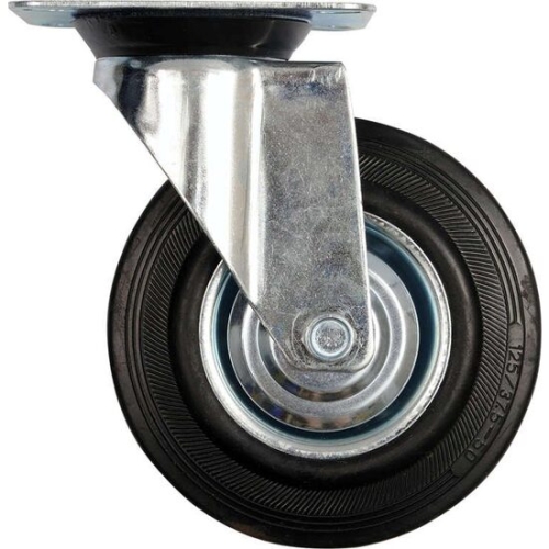 Roata pivotanta Detoolz, cauciuc+PP 125x27mm CF G01