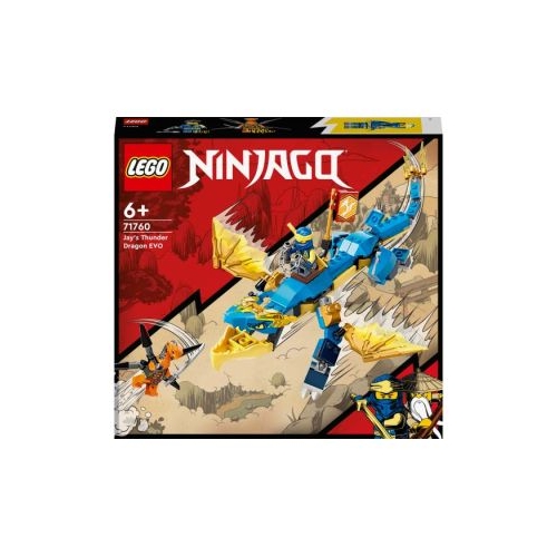 LEGO NINJAGO - Dragonul EVO de Tunet al lui Jay 71760, 140 de piese