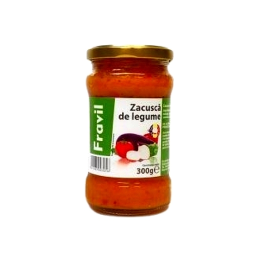 Zacusca legume, 300 g, Fravil	
