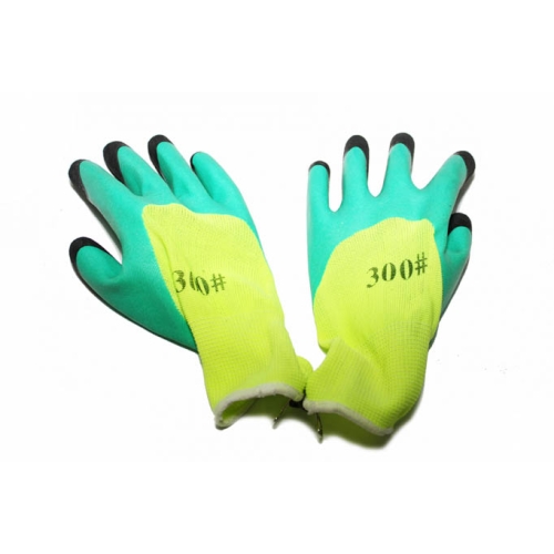 Manusi SPUMA VERZI cu degete NEGRE