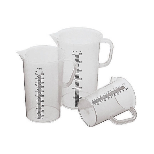 Cana gradata, capacitate 2 litri, din polipropilena, cu maner si orificiu picurare