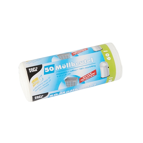 Set 50 saci menajeri, capacitate 60 litri, culoare alba, dimensiuni 630x810mm