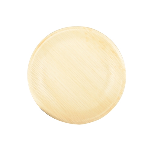 Set 25 farfurii intinse, diametru 185mm, adancime 25mm, unica folosinta, fabricate din frunze de palmier