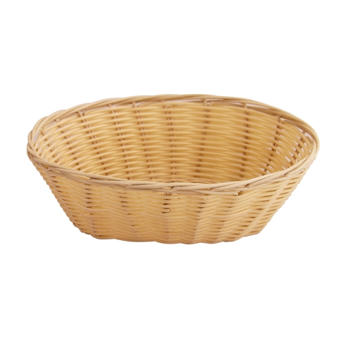 Cos oval poliratan natur 230x155mm