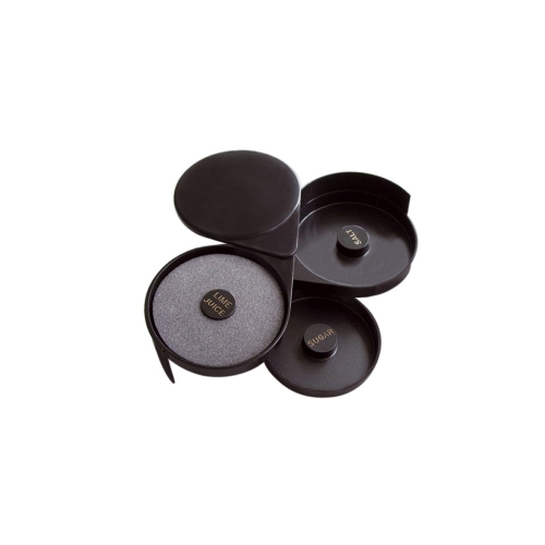 Suport glazurat pahare, plastic, culoare neagra