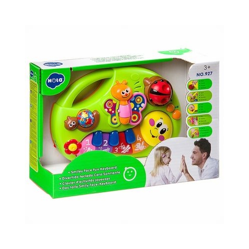 Pianina animalutelor vesele cu lumini si sunete, Hola