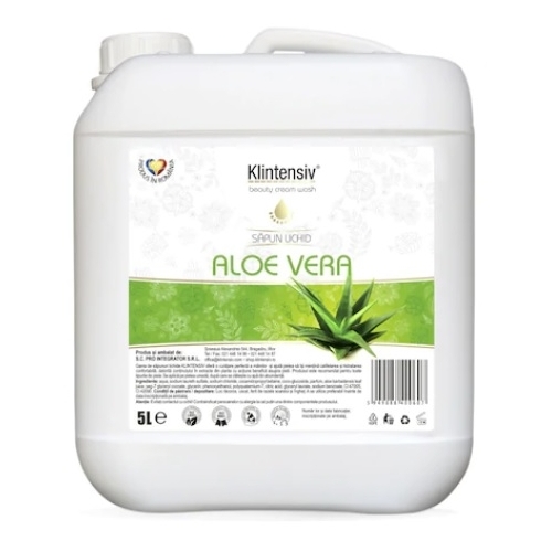 Klintensiv Sapun lichid cu Aloe Vera, 5 L. Produs recomandat pentru igienizarea pielii