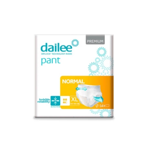 Dailee Premium Scutece tip chilot normal Marimea XL (130-160 cm), 14 buc. Pachet scutece pentru adulti