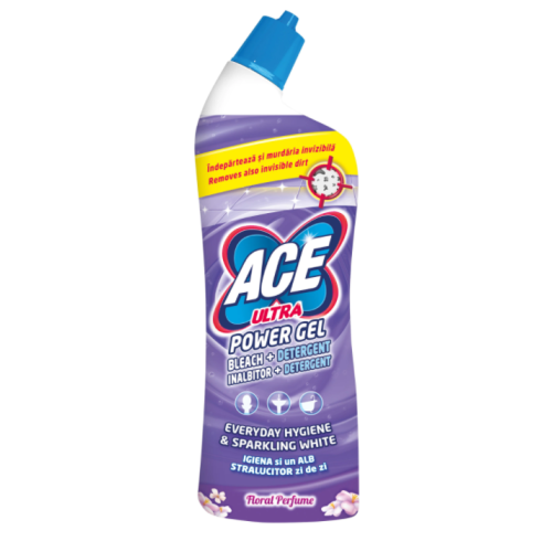 Inalbitor si degresant toaleta Ace Ultra Power gel Floral, 750ml