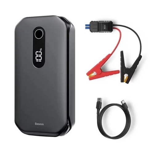 Acumulator extern pentru pornire auto/incarcare auto Baseus Super Energy Pro Car Jump Starter, 12000mAh, 1000A, USB, 12V, Negru