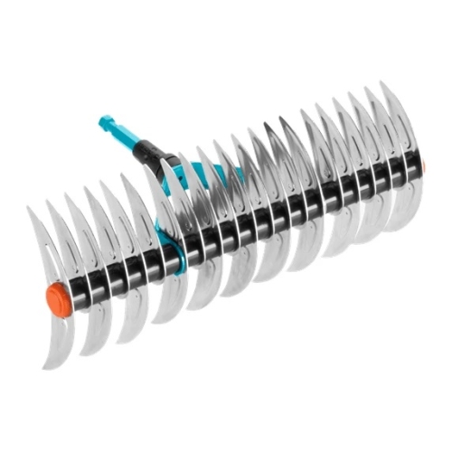 Aerator manual pentru gazon, dublu, otel, fara coada, Gardena Combisystem 