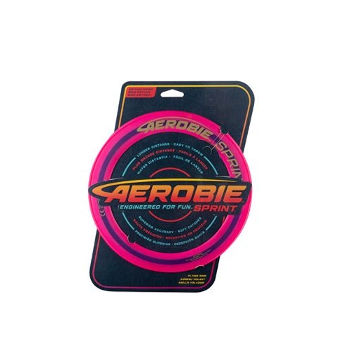 Disc zburator construit pentru viteza, roz, 25 cm, Swimways Aerobie