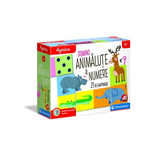 Joc educativ Agerino Domino animalute&amp;numere, As games
