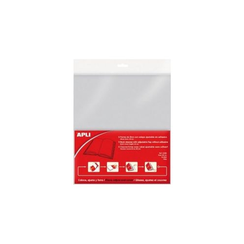 Coperta carte speciala Apli, ajustabila, 130 microni, 5 buc/set