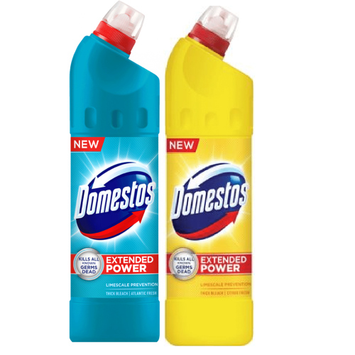 Pachet Domestos Dezinfectant inalbitor anticalcar, 2 x 750 ml. Produs pentru curatarea si igienizarea rufelor