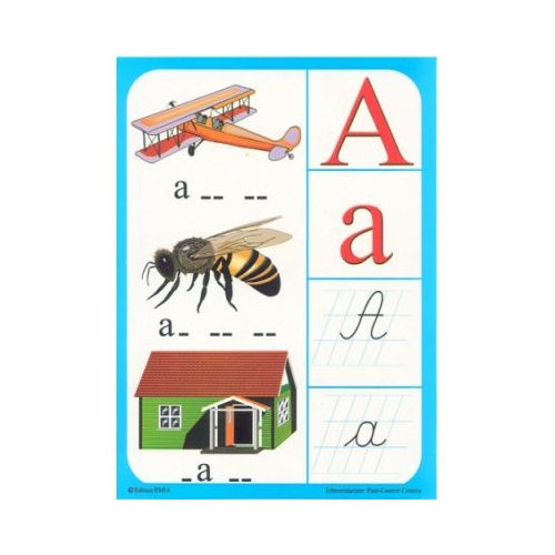 Alfabetul in imagini. Planse cu literele si grupurile de litere, Ed. Emia, Auxiliare Clasa Pregatitoare