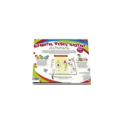 Alfabetul vesel ilustrat. 4o de planse A3 - Celina Iordache, editura Aramis