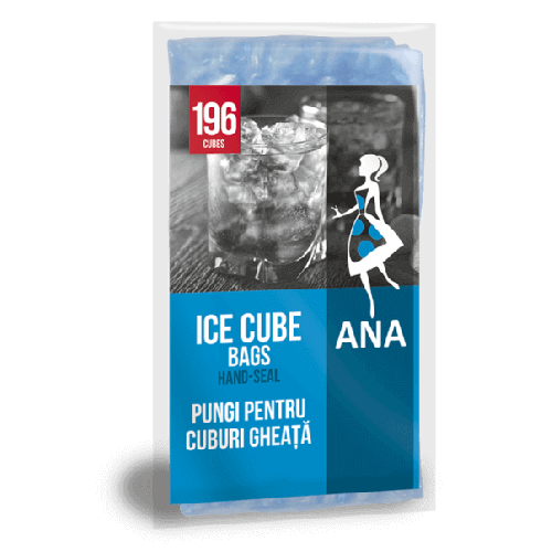 Ana pungi pentru cuburi de gheata auto-inchidere, 500 cuburi