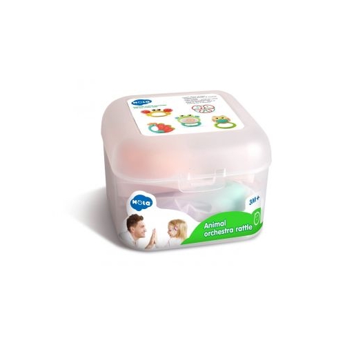 Set 5 zornaitori in cutie orchestra animalutelor, Hola