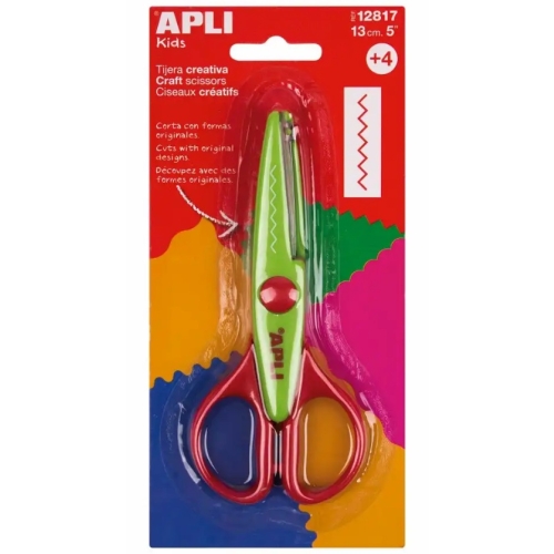 Foarfeca creativa Apli, verde, 13 cm, taiere in zig-zag ( AL002004 ) 