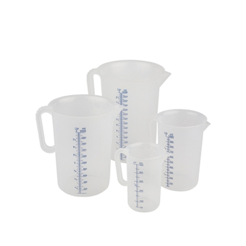 Cana gradata,  capacitate 1 litru, din polipropilena, cu maner, scala in ml