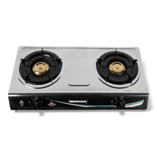 Aragaz Cu 2 Ochiuri Inox, Exterior, Broman