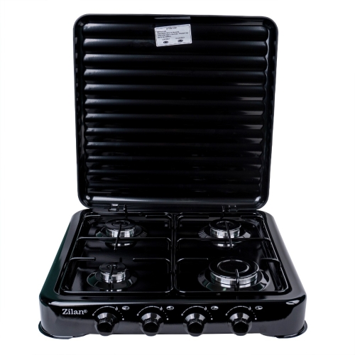 Aragaz 4 ochiuri, alimentare butelie, negru, Zilan