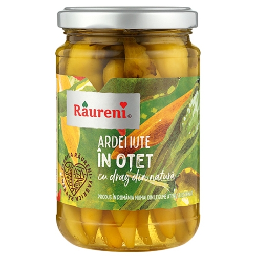 Ardei iute in otet, 280g, Raureni
