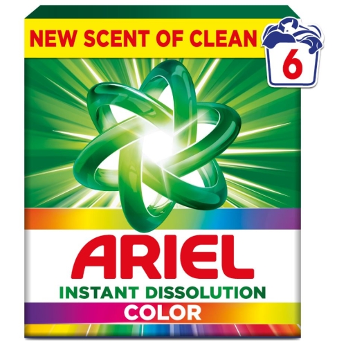 Detergent pudra automat, Color, 390g, 6 spalari, Ariel