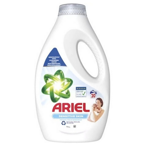 Detergent lichid Sensitive Skin 1.1L, 20 spalari, Ariel