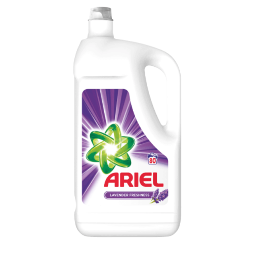 Ariel detergent lichid pentru haine/rufe, Lavanda, 80 spalari, 4.4 l
