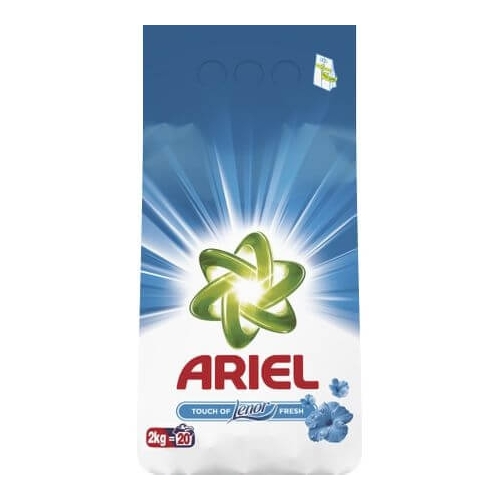 Ariel Detergent pudra pentru haine/rufe, Touch of Lenor Fresh 20 spalari, 2 kg