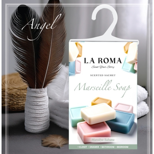 Odorizant de dulap, saculet parfumat Sapun de Marsilia, 26 g, La Roma
