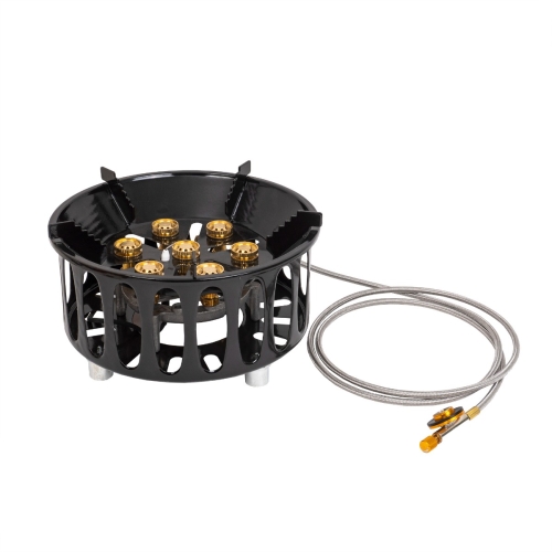 Arzator tip pirostrie pentru camping, 7 arzatoare, Z-TOOLS