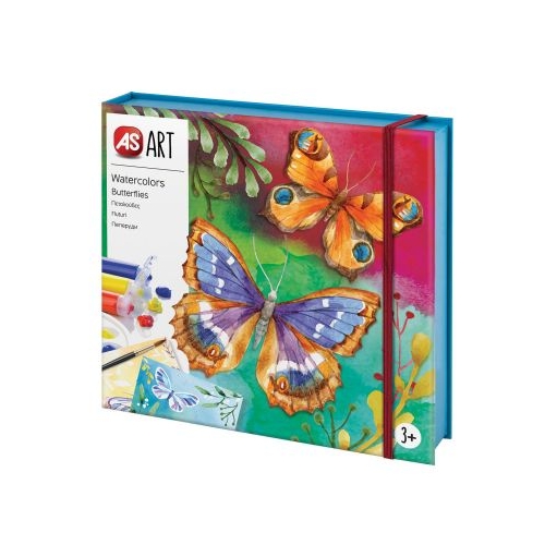 Set de pictura As Art Acuarela Fluturi, As games Seturi pictura si desen AS games