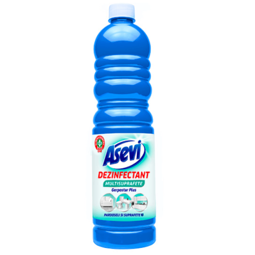 Dezinfectant multisuprafete Asevi Gerpostar Plus 1 L, avizat Ministerul Sanatatii. Produs pentru igienizarea casei