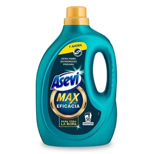 Detergent lichid rufe albe/color ASEVI MAX 50 spalari 2,5 litri
