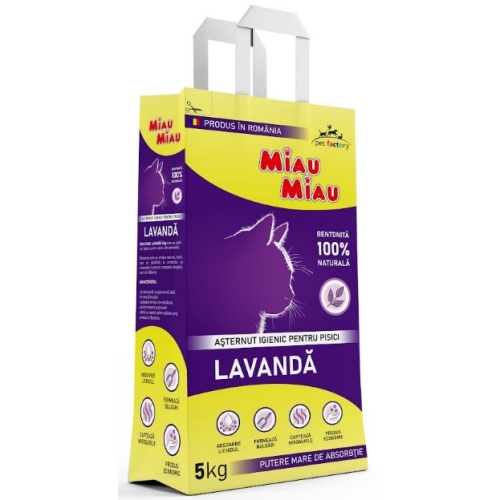 MIAU MIAU Asternut igienic lavanda 5KG
