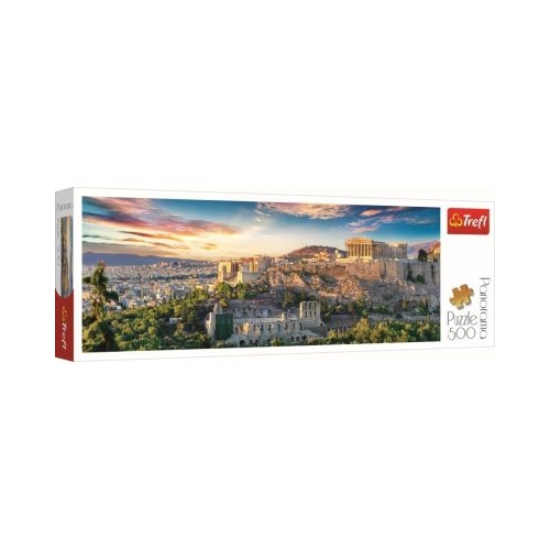 Puzzle panorama Acropolis Atena 500 de piese, Trefl