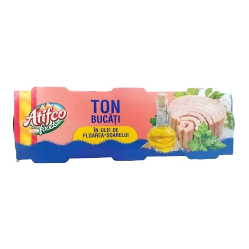 Atifco Ton Bucati in Ulei de Floarea-Soarelui, 3 x 85 gpe grupdzc.ro✅. Descopera gama copleta de produse la oferte speciale✅!