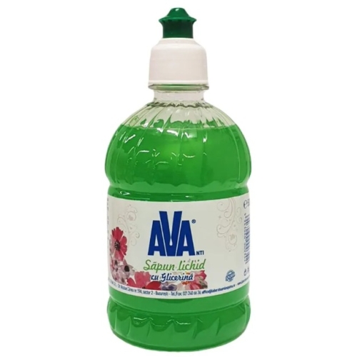 Sapun lichid cu glicerina Avanti verde, 500 ml