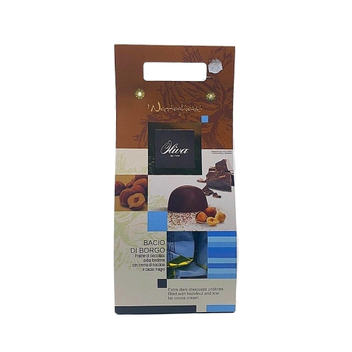 Oliva Praline ciocolata neagra cu alune de padure, 200 g